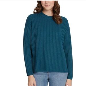 Jessica Simpson Ladies' Ribbed Sweater in Teal Size L